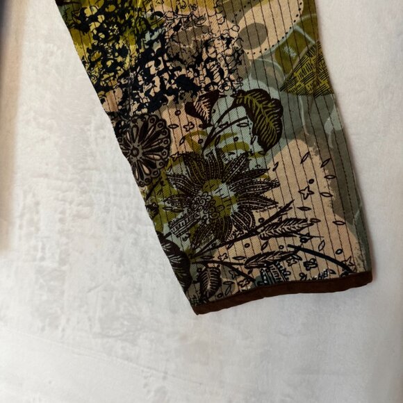 Multiples Women's Reversible Size 1X Open Front Light Weight Mid Length Jacket - Picture 8 of 16